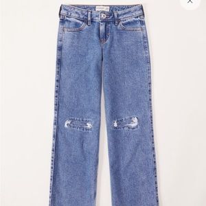 Abercombie low rise baggy jeans
